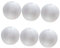 GALPADA Lot De 6 Petites Boules Gonflables Décoratives Boules De Piscine pour Mariage Fête D'Été Décorations De Fête Boules De Piscine Boules De Plage PVC Blanc