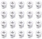 20PCS Cam Lock for Furniture, 15mm X 11mm Furniture Cam Locks Fasteners, Cabinet Hardware Cams Lock Screw Nuts for Connecting and Repairing Furnitures