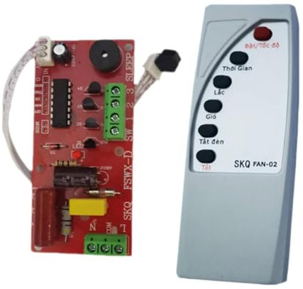 Baoblaze Circuit Board Fan Controller Module Universal 3 Wire Reliable Stable Electronic Control Assembly Board and Control Remote Kit