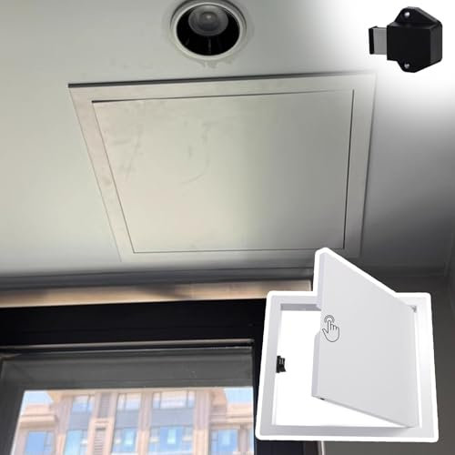 Trampilla Pladur Panel de Acceso para Puerta de Inspección de Techo con Apertura Por Clic, Tapa de Trampilla de Inspección para Plomería, Puerta Magnética para Hueco de Servicio Eléctrico de Pared(30x