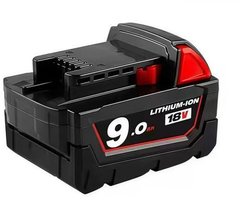 Rasenmäher, Kettensäge, Elektrohammer, Elektrobohrer, Elektrowerkzeug, 12000 mAh, wiederaufladbarer Akku, 18 V. Kompatibel mit Milwaukee M18 XC Red Lithium-Akku M18B5 48-11-1860 48-11-1850(9000mAh)