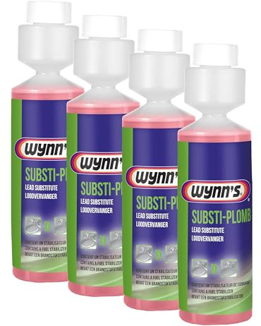 Wynn's Lead Substitute - Protects Against Wear in Unleaded Petrol Engines - Prevents Oxidation, Fuel Degradation & Deposit Formation - Suitable for 2-Stroke & 4-Stroke Engines - 250ml (Pack of 4)
