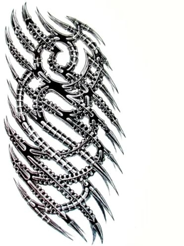 Metal Thorn Knife Temporary Tattoo Sticker Waterproof And Long-lasting Skin Stickers