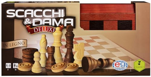 CGI CLG Wood Chess-Chker Set EIT
