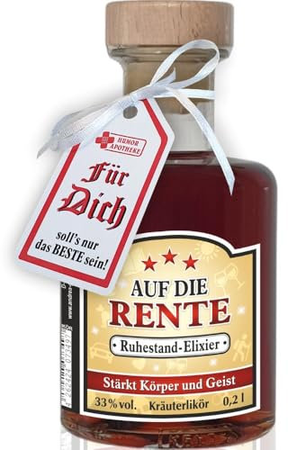 Der ultimative Rentner Pass Willkommen im Ruhestand Rente Opa Oma Pensionär Kräuterlikör Unruhestand Power (0,2L Apothekerflasche Kräuterlikör Ruhestand- Elixier)