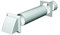 Tumble Dryer Vent kit (White Cowl outlet) - 100mm/4 round through wall kit