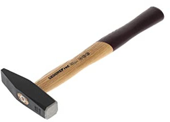 GEDORE red Schlosserhammer mit Holzgriff, 500 g Kopfgewicht, Hammer mit Eschenstiel, Werkzeug, geschmiedet, R92100020