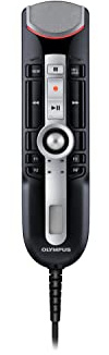 Olympus RecMic II USB Microphone (RM-4010P) Optimised for Voice Recognition and Dictation, Includes ODMS R7 & Microphone Stand, Trackball, Beamforming Technology, Buttons can be freely configured