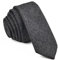 VOBOOM Herren-Krawatte, schmales Tweed-Muster, Wolle, 06 Schwarz, Length: 59 (150cm) Width: 2.36 (6cm) at widest