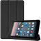 Amazon Fire 7 2019 (9th Gen) Funda, SATURCASE Cuero De La PU Flip Plegable Folio Apoyo Bumper Protector Funda Carcasa Case con Función Auto Sleep/Wake para Amazon Fire 7 2019 (9th Gen) (Negro)