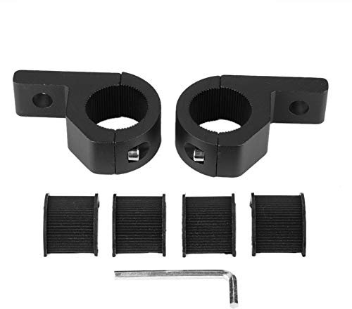 Yctze Kit de de barre lumineuse, kit de support de pince de support de de barre lumineuse Universelle Pince de Tube de Barre Fixation pour voiture LED 20-30mm