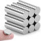 FINDMAG 100 Pack Magnets, 10 mm x 2 mm Fridge Magnets, Strong Small Magnet, Strong Whiteboard Magnet, Tiny for Adults, Magnetic Flat for Home, Office, Whiteboards, Crafts, Tools, DIY
