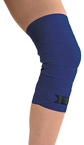 TOROS-GROUP Vendaje elástico médico con cierre textil 2 PACK Azul oscuro 1,5m*8cm