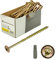 PFS Lot de 100 vis à tête plate M6 x 180 mm, Torx, zinc, acier au carbone