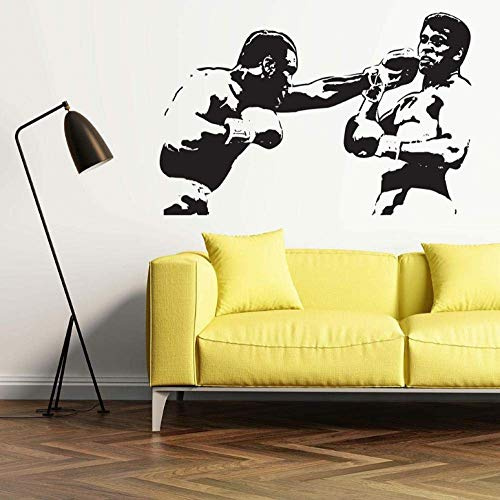 Wandaufkleber Wandtattoos Tapete Boxer Wandtattoo Boxen Sport Home Wanddekoration Wohnzimmer Schlafzimmer Fitnessstudio Dekor Wandbild 64X42Cm