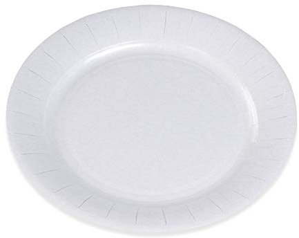 Le NAPPAGE ARTS DE LA MESA 100 Platos de cartón blanco, 1 º precio FSC® – Diámetro: 23 cm