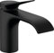 hansgrohe Vivenis Grifo monomando de lavabo 80 sin vaciador automático, negro mate, 75012670