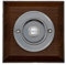 Modern Living Square Wireless Doorbell in Tudor and Brushed Nickel - Nickel Press - No Chime