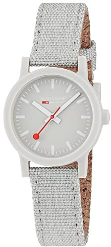 Mondaine Damen Analog Quartz Uhr mit Nylon Armband MS132170LK