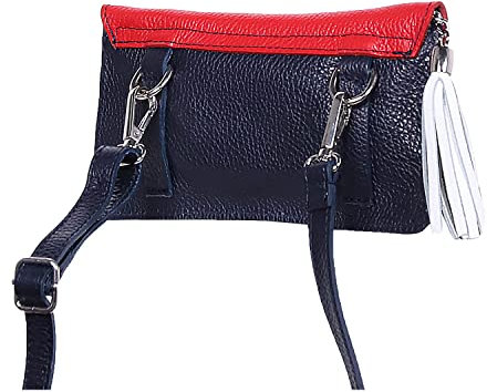 Gemini Damen Handtasche multi rot blau weiß