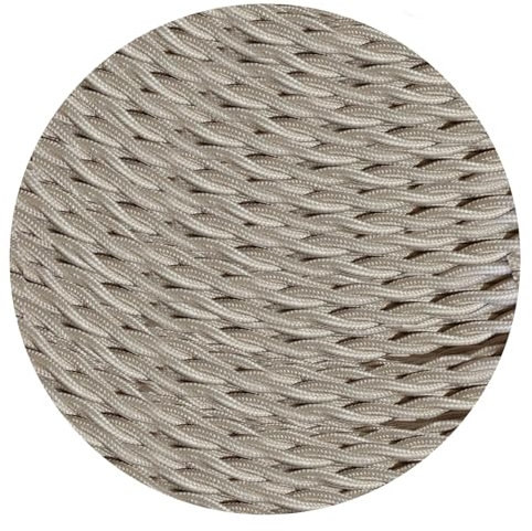 5 Meter Vintage 2 Core Twisted Electric Cable Fabric Covered Wire Italian Braided 0.75 mm Electrical Cable Flexible Wire for Lighting Other Appliances