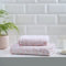 Fusion Badetuch mit Tiermotiv, 100% Baumwolle, Jacquard, 70 x 130 cm, Blush