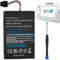 Uwayor WUP-001 Batterie de rechange haute capacité avec tournevis pour manette de jeu Wii U 6600 mAh 3,7 V