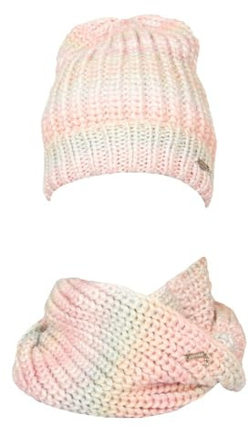 Guess Halswärmer und Mütze für Damen, komplett mit Gerippter Verarbeitung und Lurex, Artikel J2BZ09Z2QP0