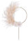 The Baked Studio - Boho Dried Flower Pampas Floral Ring Cake Topper For Cake Decorating For Birthdays Baby Shower Christening & Wedding (White Bleached)