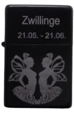 Feuerzeug Sternzeichen Zwielinge