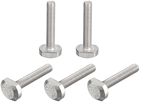 QUARKZMAN 5Stk T-Schlitz Bolzen M6x35mm T Schlitz Einsteigen Bolzen Schieben Bolzen 304 Edelstahl T Form Schrauben für T Spur