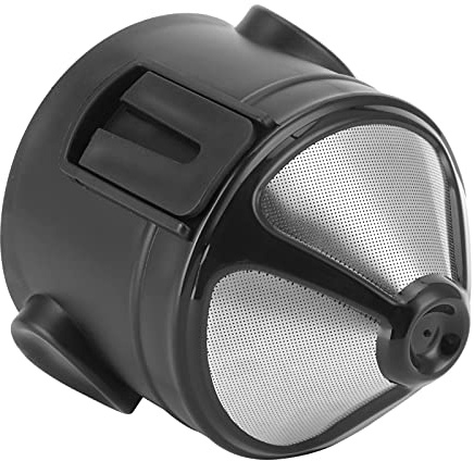 Filtre à café de 6 Cm en Acier Inoxydable en Forme de Cône en Métal Cafetière Réutilisable Papier à Une Tasse