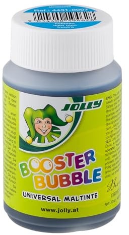 JOLLY Booster Bubble, ungiftige Universal Maltinte, Hellblau, zum Malen geeignet, auswaschbare Tinte, 100ml ausreichen für 40 Booster XL Nachfüllungen, für Kleinkinder ab 3 Jahren