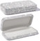 Blueshyhall Sonnenbrillen Etui Hardcase Glizter, Bling Brillenetui mit Diamant Strass, Sunglasses Case Organizer Box, Brillenetui Hardcase Flach Sonnenbrillen Etui Hartschale Faltbar (Weiß)