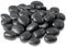 Tera Steine für Vasen und Aquarien, bunte dekorative Kieselsteine aus Kunststoff, verschiedene Farben, Größe 3-4 cm (Small, Schwarz)