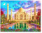 SHEGZHUC 50x40cm Diamond Painting Taj Mahal 5D Diamant Painting Taj Mahal Diamond Painting Landschaften und Natur Indien Diamant Malerei Kunst Stickerei Kreuzstich Bilder Geschenk Wand Dekor