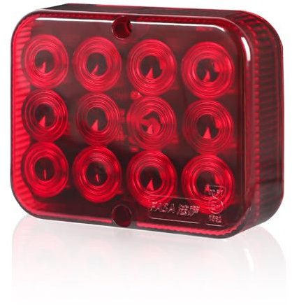 Qiping LED Rot Nebelschlussleuchten 12v Anhänger Wasserdicht für PKW Anhänger Traktor Landwirtschaftliches KFZ Caravan