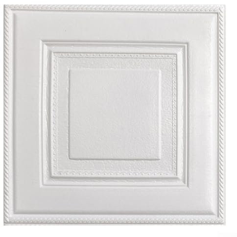 1/10 Stück 3D Ziegel Selbstklebende Fliesen Stein Ziegel Wandaufkleber Weiche Schaumstoffplatten Ziegel Aufkleber für Mauerwerk Home Room Wanddekoration (Weiß 1 Stück)