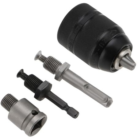 LT Easiyl 1 Set 1.5-13mm Mandrino Autoserrante 1/2 Adattatore Chiave Di Ricambio SDS Gambo In Metallo Mandrino Autobloccante Per Trapano Portatile Nero
