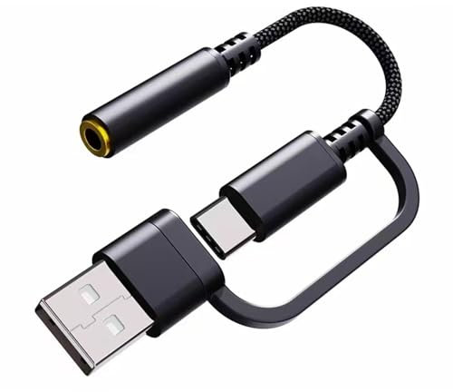 Câble USB type C vers 3 5 mm pour écouteurs, haut-parleurs, écouteurs, prises adaptateur voiture pour casque, ordinateur, tablette, téléphone