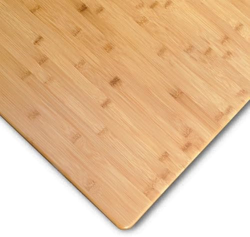 Rygcrud Tischplatte Aus Bambus, Universal Rechteckig Standardplatte Arbeitsplatte, Ganzes Stück Massivholz-Schreibtischplatte Für Stehpult Und Home-Office-Schreibtisch(120x70x2 cm)
