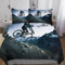 AAPZY Mountainbike Muster Bettwäsche 2 teilig, Bettbezüge Bettgarnitur Aus Mikrofaser, Bügelfrei & Knitterfrei - Erwachsene Teenager Kinder Bettbezug + Kissenbezug Single (135x200cm)