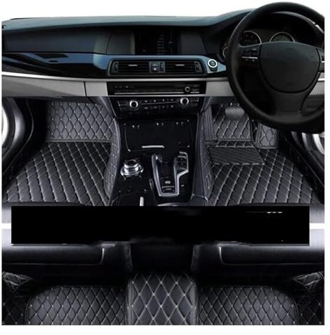 Auto Fussmatte Für Kia Für Seltos 2020 2021 2022 Ledermatte wasserdichte Teppiche Teppichunterlage Innenteile Automatte Auto-Fußmatten(RHD 7)