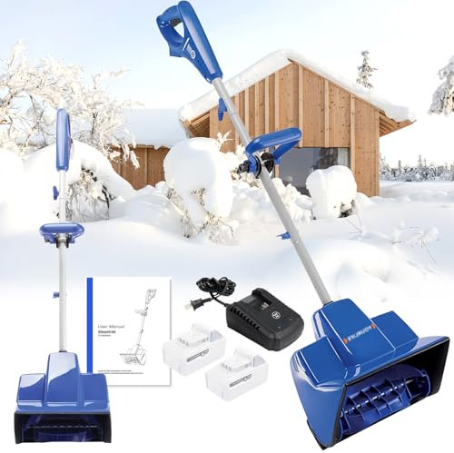 Fresa Spazzaneve a Batteria SS11-XR 28/17.8CM, Pala da Neve Elettrica Senza Fili , Ioni di Litio, 24 V, Larghezza di Lavoro 28 cm, Altezza Neve Max. 17.8 cm (Batterie et Chargeur Inclus),1 Battery