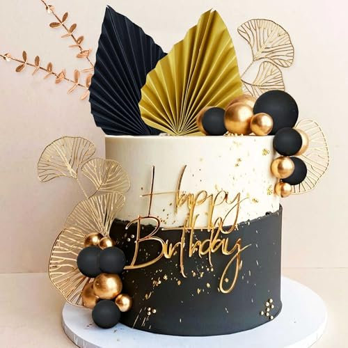 Roaring Good Time Feather Cake Cake 1920s Cake Topper, Schwarz und Gold Cake Topper, 20er Jahre Tortendeko