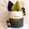 Roaring Good Time décoration de gâteau avec boules d'or noires décoration de gâteau en feuilles d'or décoration de gâteau des années folles fournitures pour la fête de la saint sylvestre