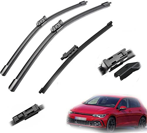 DWDUI para V&w para Golf 8 2020 2021 26 + 18 + 10 escobillas Limpiaparabrisas Delanteras Traseras De Coche Cepillos Accesorios