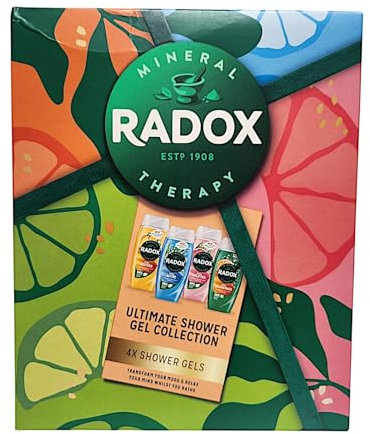 Radoxs Therapy Ultimate Shower Gel Collection 4 x 225ml Shower Gels to Transform Your Mood & Relax Your Mind
