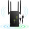 WLAN Repeater AC1200 WLAN Verstärker 5GHz/867Mbit/s 2,4GHz/300Mbit/s, WiFi Repeater mit AP-Modus/Repeater/Router, 4 Antennen,WiFi Range Extender kompatibel zu Allen WLAN Geräten