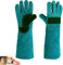 Gants de Protection Anti Morsure,Gants Résistants Aux Morsures D'animaux Verts 45cm Tokaneit